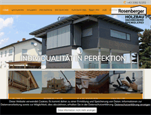Tablet Screenshot of holzbau-rosenberger.at